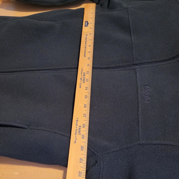 Cabela's Black Fleece Windbreaker Jacket Full-zip with Drawscord Waist Medium - Picture 6 of 8